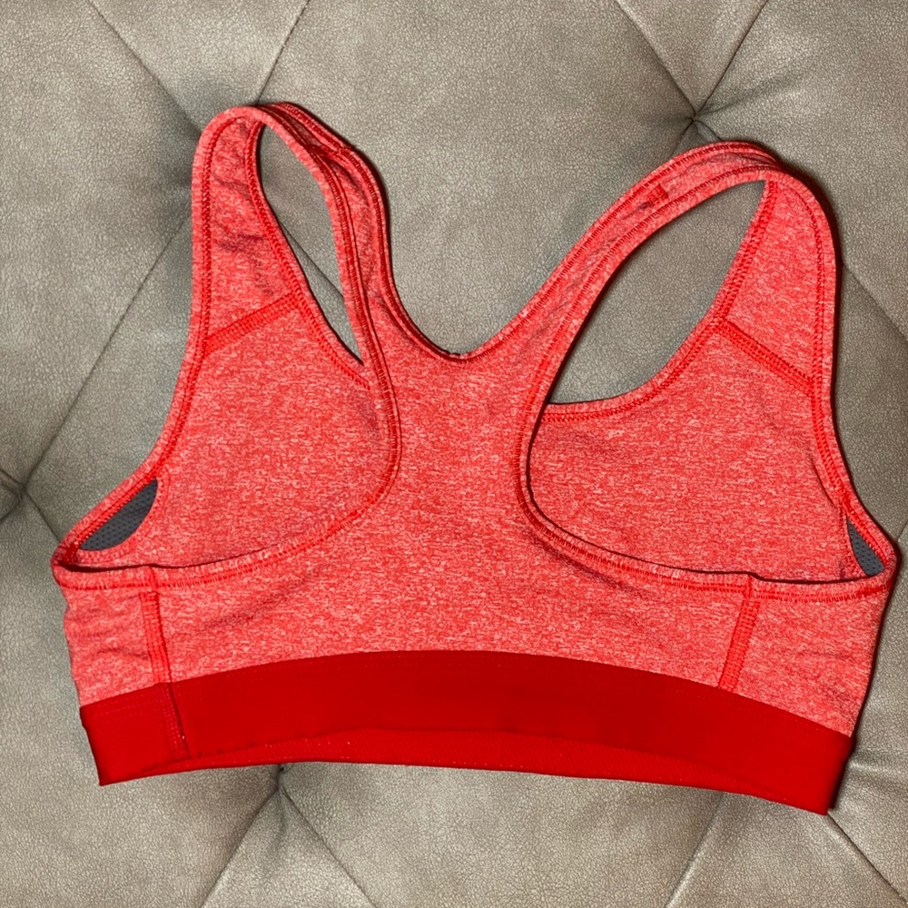 Nike Red Coral Spandex Sports Bra - Picture 6 of 6